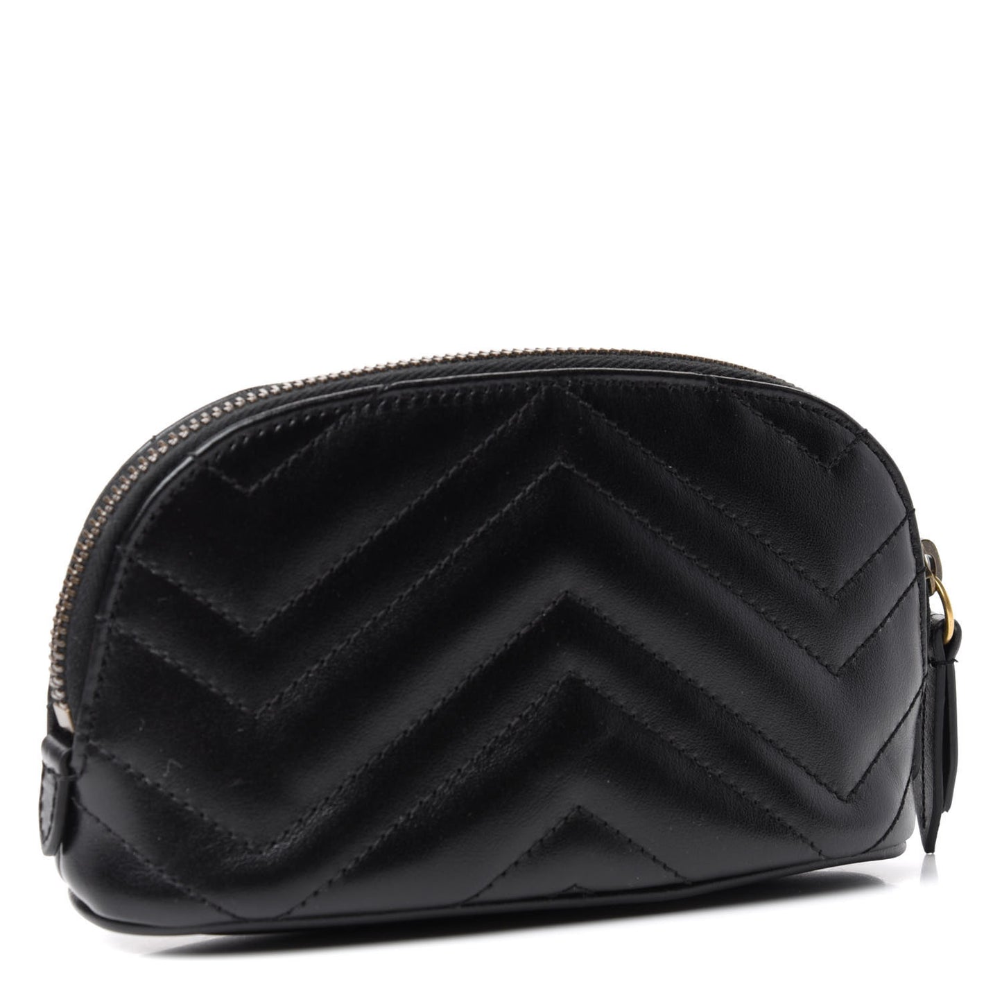 Calfskin Matelasse GG Marmont Pouch Cosmetic Case Black