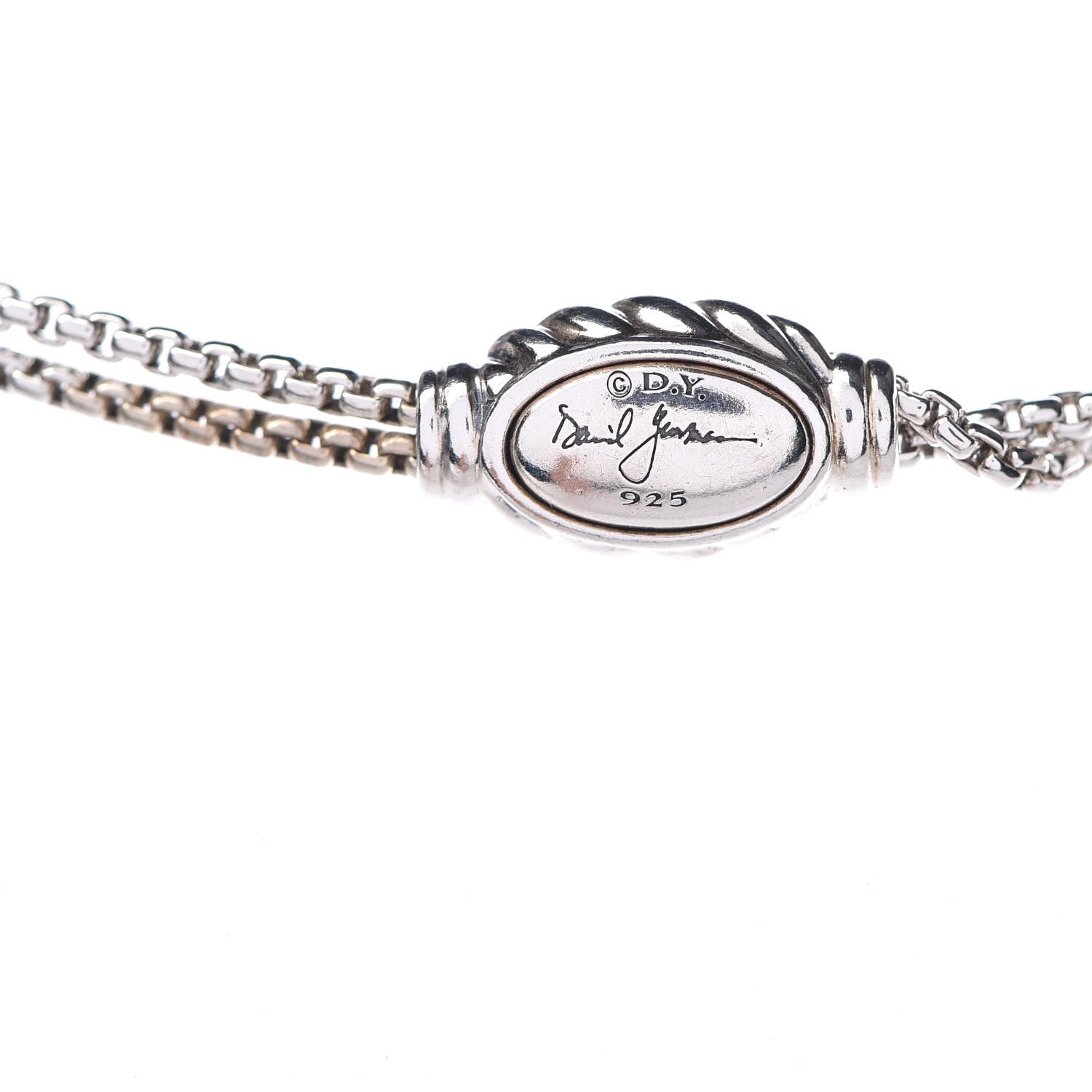 Tiffany DAVID YURMAN Sterling Silver Diamond Starburst Y Necklace 5 of 5
