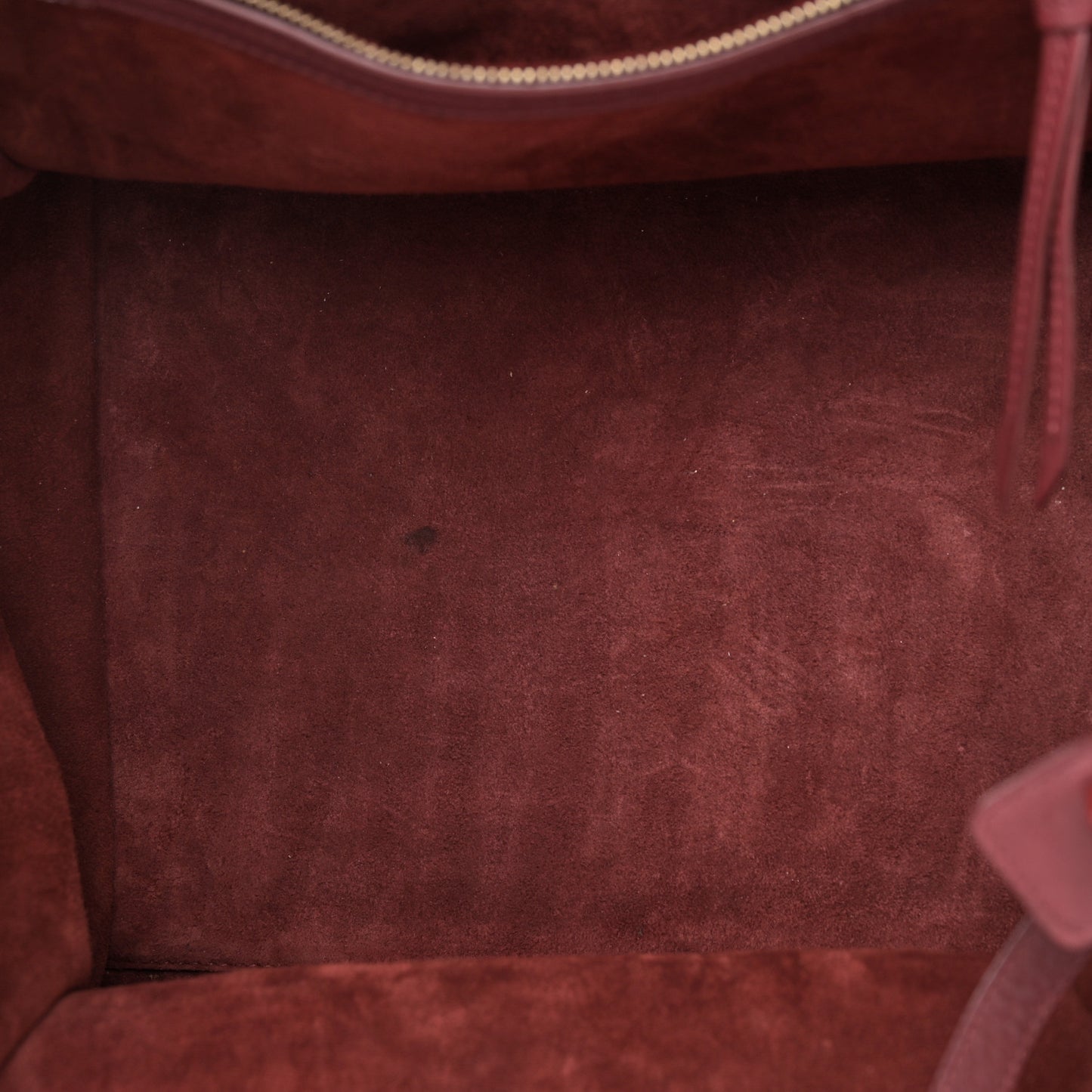 Supple Calfskin Medium Phantom Luggage Burgundy