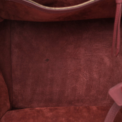 Celine Supple Calfskin Medium Phantom Luggage Burgundy 5 of 19