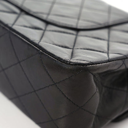 Chanel Lambskin Quilted Medium Double Flap Black 9 of 21