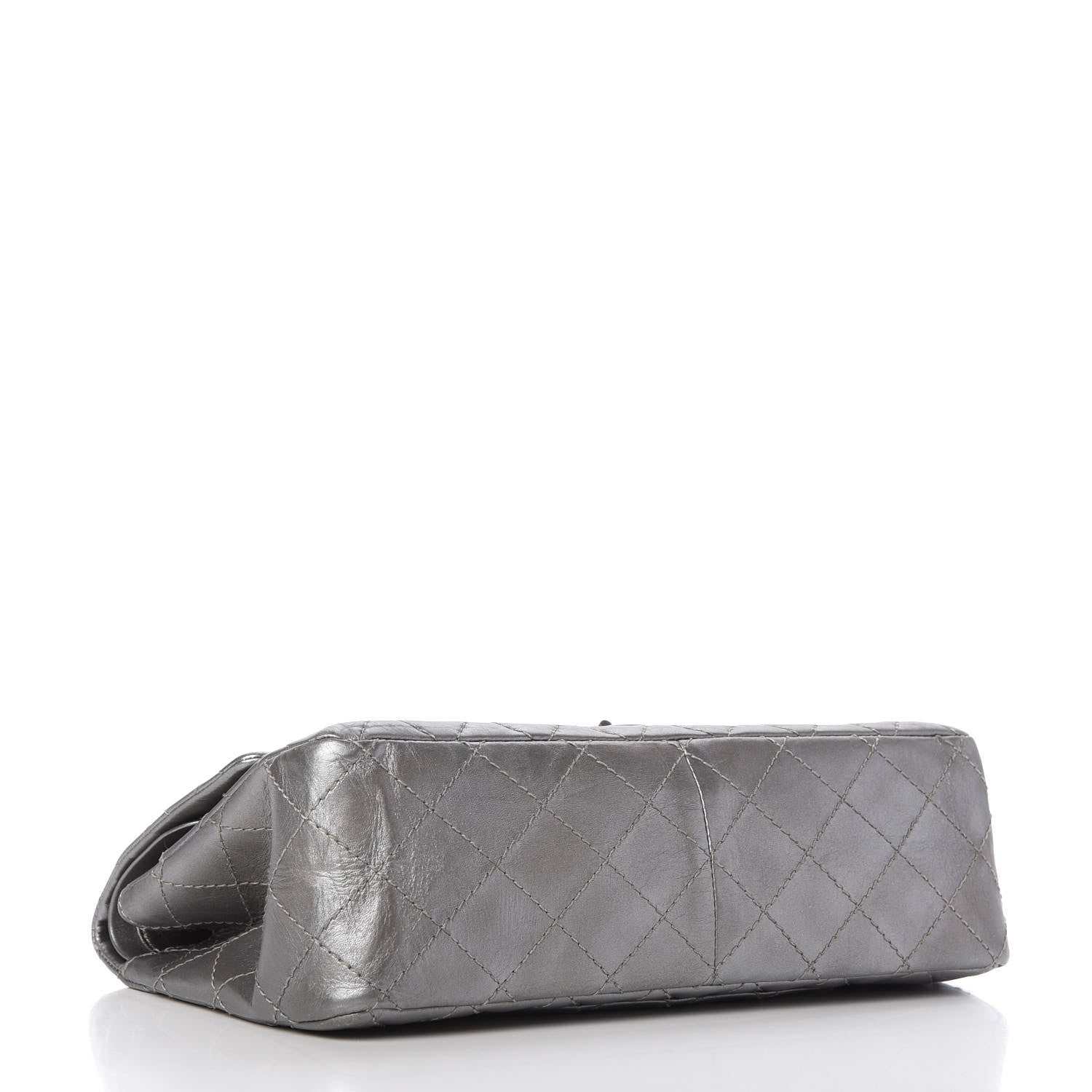 Chanel Metallic Aged Calfskin Quilted 2.55 Reissue 226 Flap Silver 4 of 11