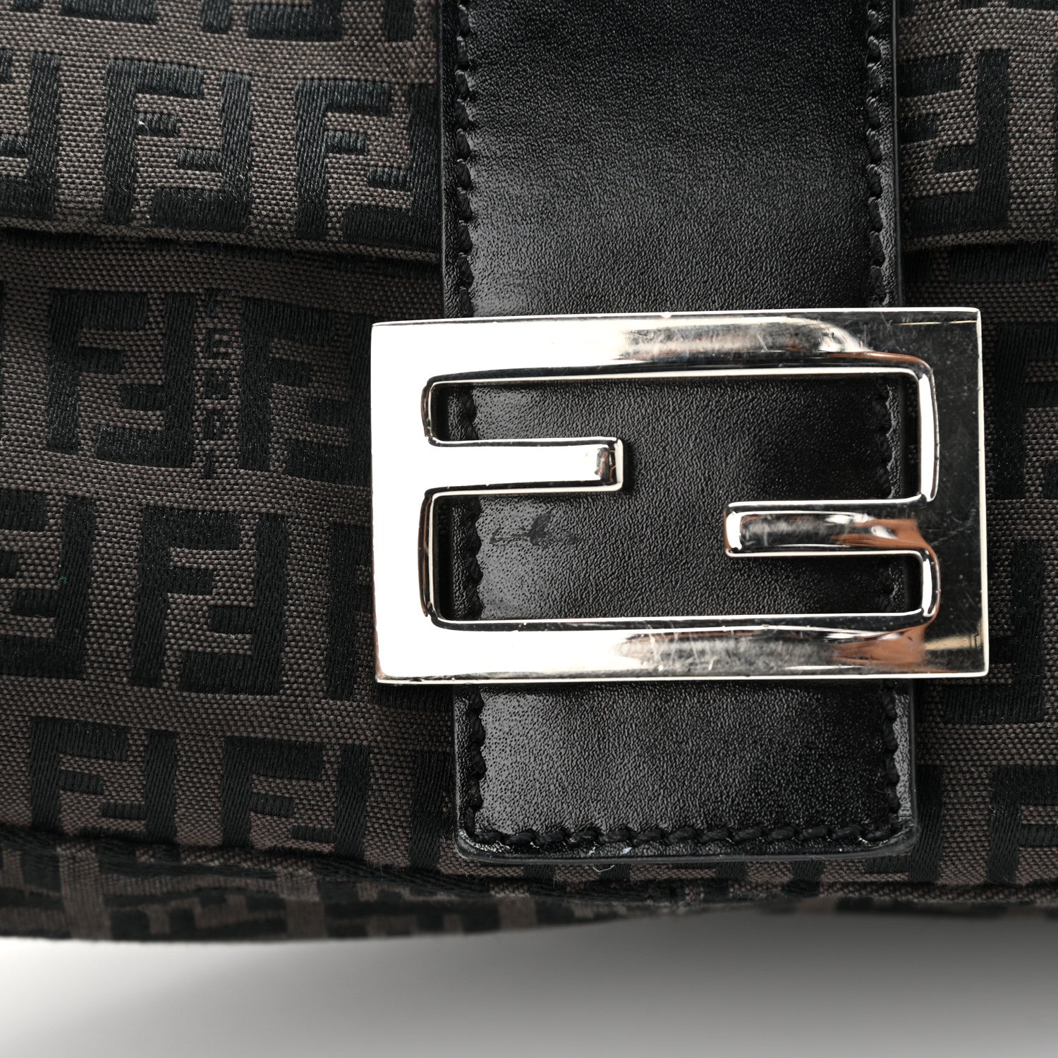 Fendi Zucchino Mama Baguette Tobacco 14 of 15