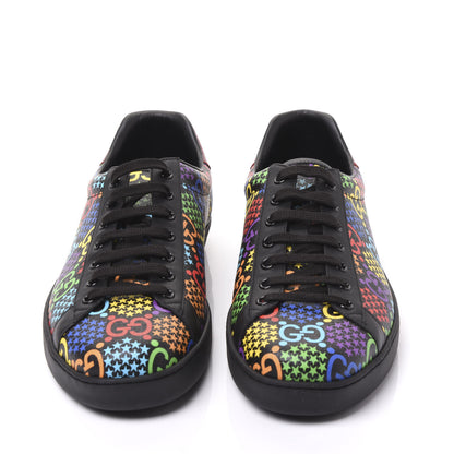 Gucci GG Supreme Monogram Psychedelic Mens Ace Sneakers 10.5 Black Multicolor 1 of 7
