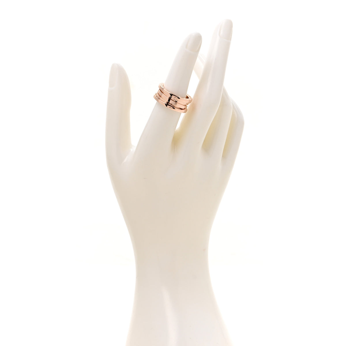 Bulgari 18K Rose Gold B.Zero1 Three-Band Ring 54 7 2 of 7