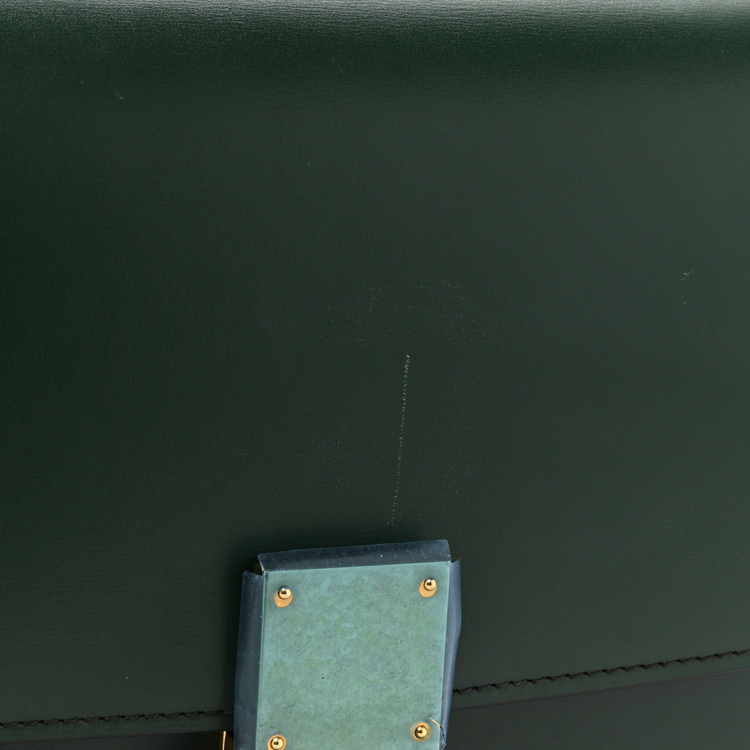Celine Box Calfskin Medium Classic Box Flap Bag Dark Green 11 of 12