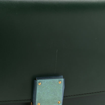 Celine Box Calfskin Medium Classic Box Flap Bag Dark Green 11 of 12