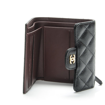 Chanel Caviar Quilted Compact Flap Wallet Black 5 of 8