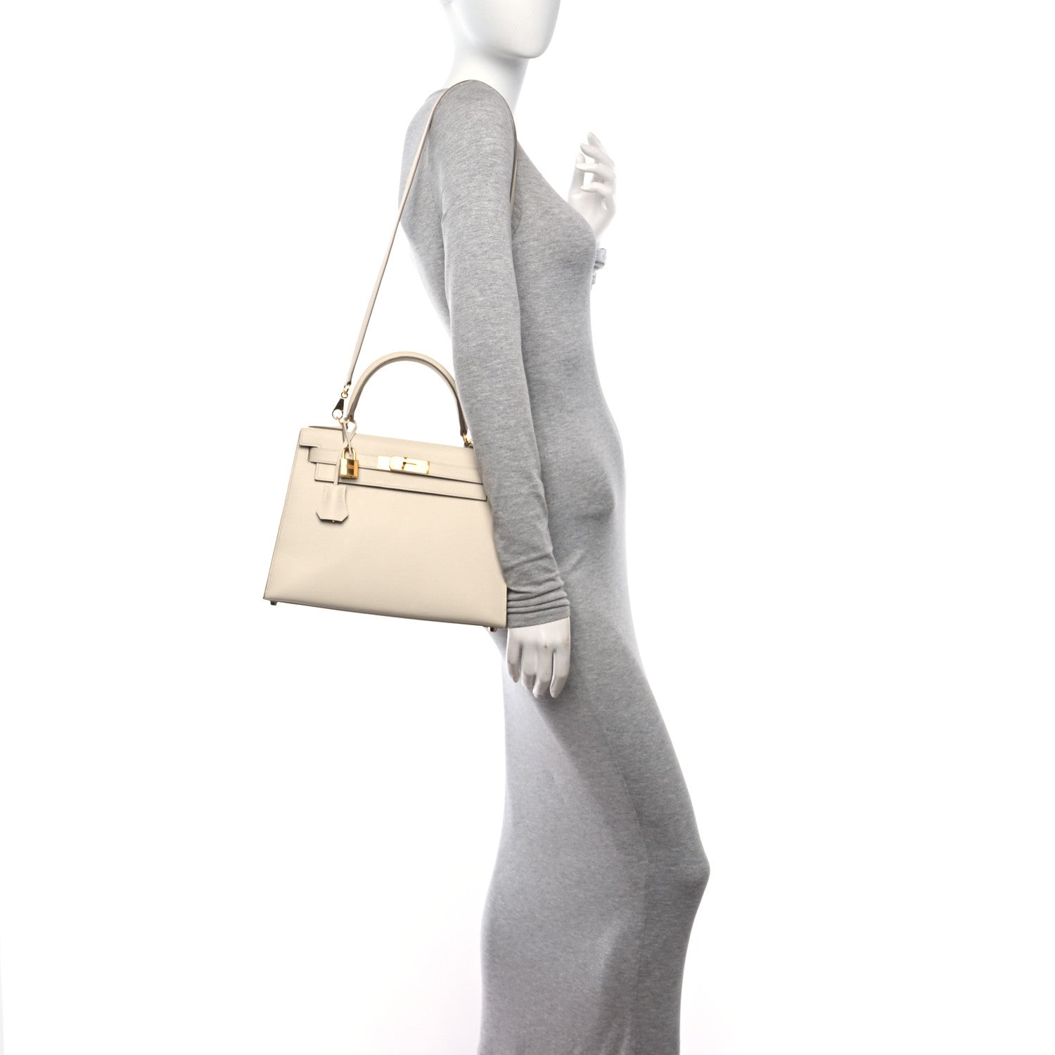 Hermes Epsom Kelly Sellier 28 Craie 3 of 15