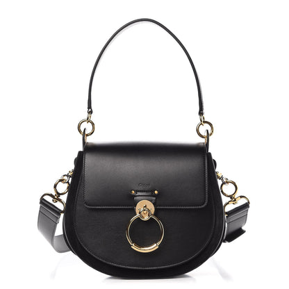 Chloe Calfskin Large Tess Bag Black 1 of 8