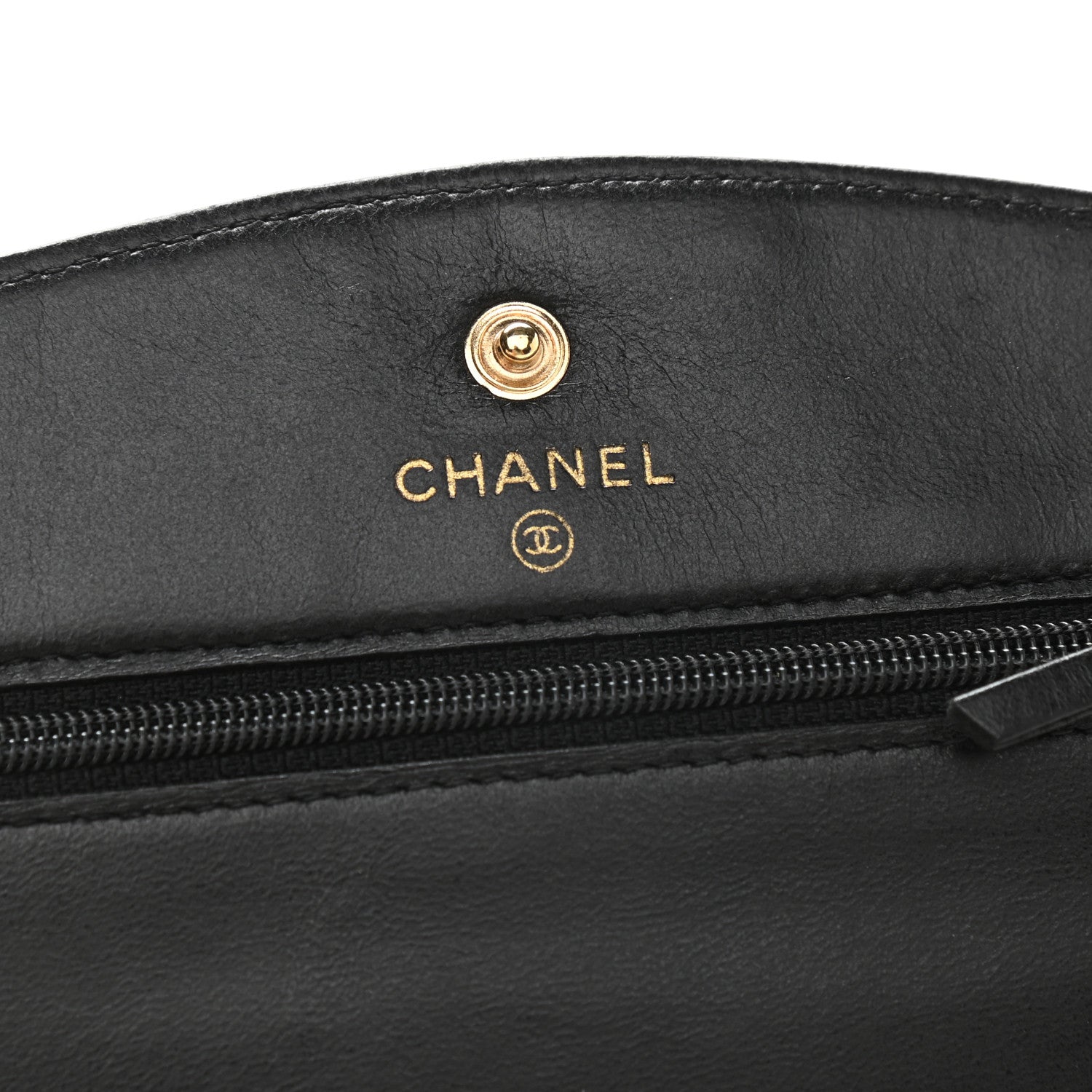 Chanel Caviar Timeless CC Wallet On Chain WOC Black 8 of 12