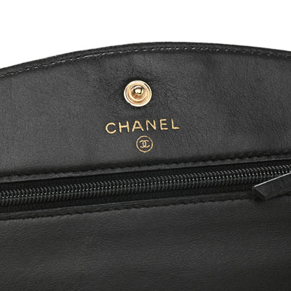Chanel Caviar Timeless CC Wallet On Chain WOC Black 8 of 12