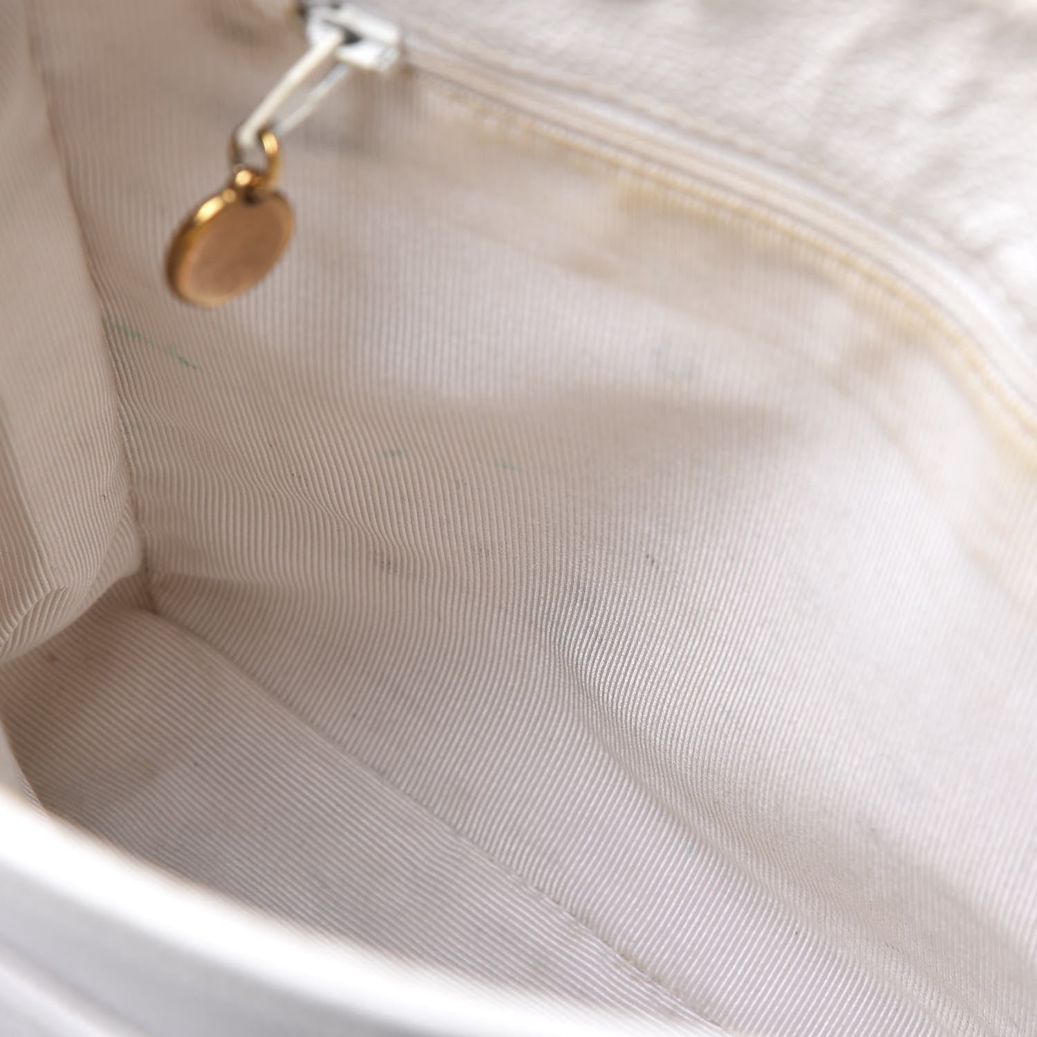 Chanel Caviar Flap Shoulder Bag White 12 of 15