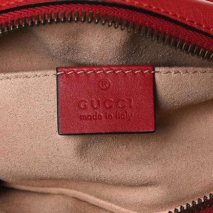 Gucci Calfskin Matelasse GG Marmont Belt Bag 75 30 Hibiscus Red 6 of 9