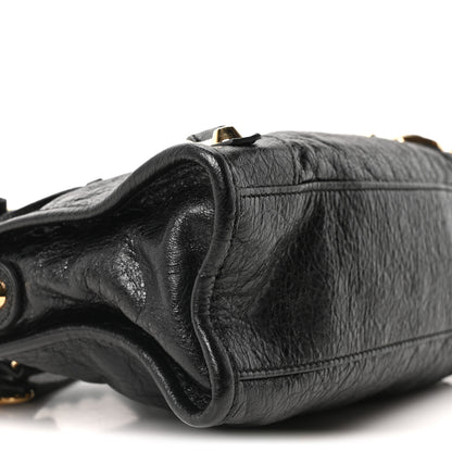 Balenciaga Agneau Classic Gold Hardware Mini City Black 10 of 11