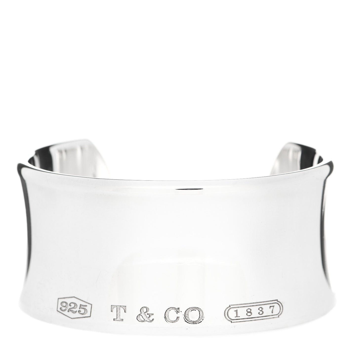 Sterling Silver Wide 1837 Cuff Bracelet