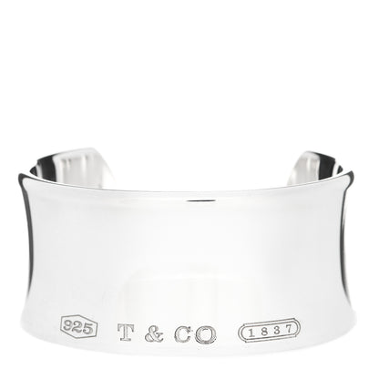 Tiffany Sterling Silver Wide 1837 Cuff Bracelet 1 of 3