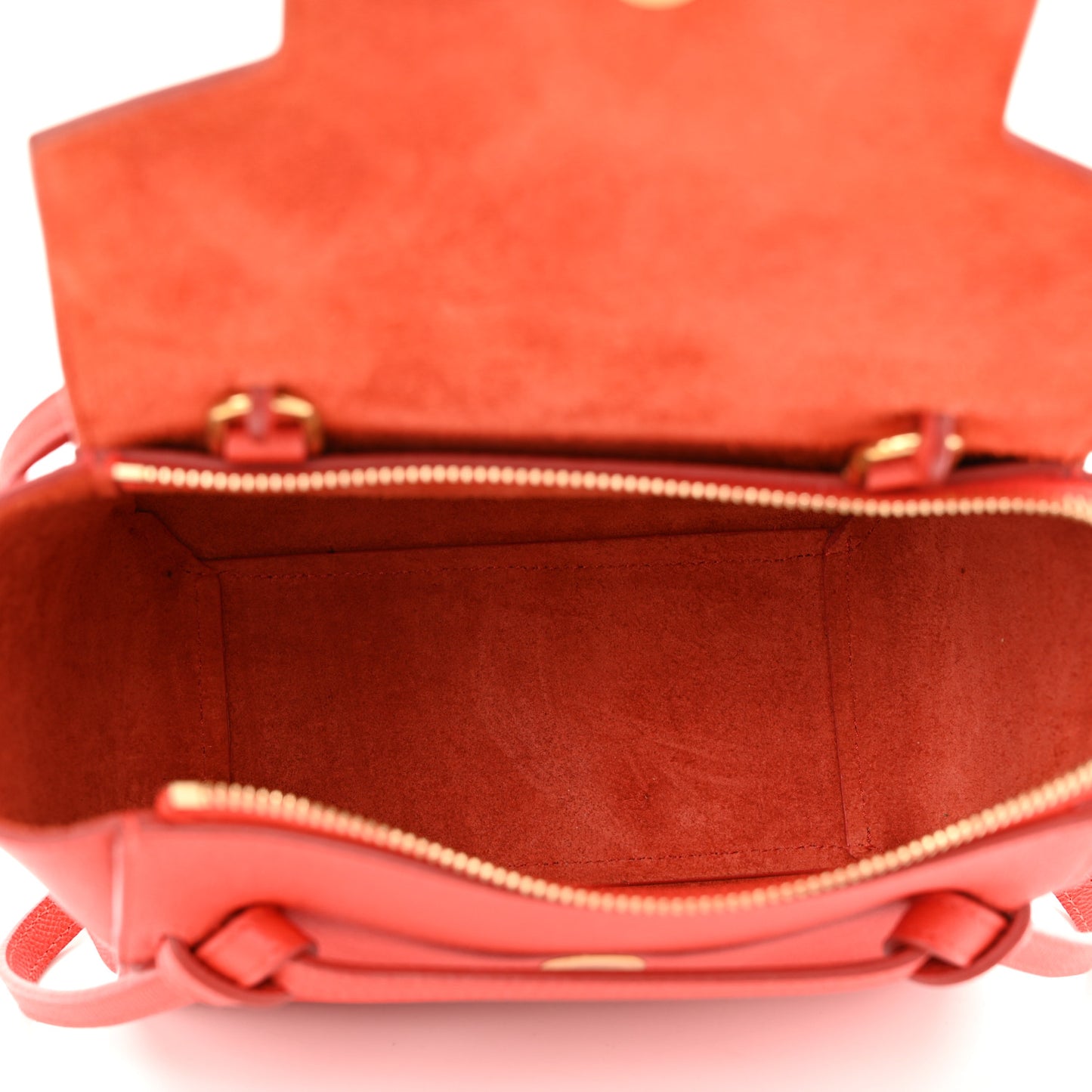 Grained Calfskin Nano Belt Bag Carnelian