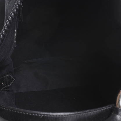 Gucci Monogram Large Horsebit Chain Hobo Black 5 of 7