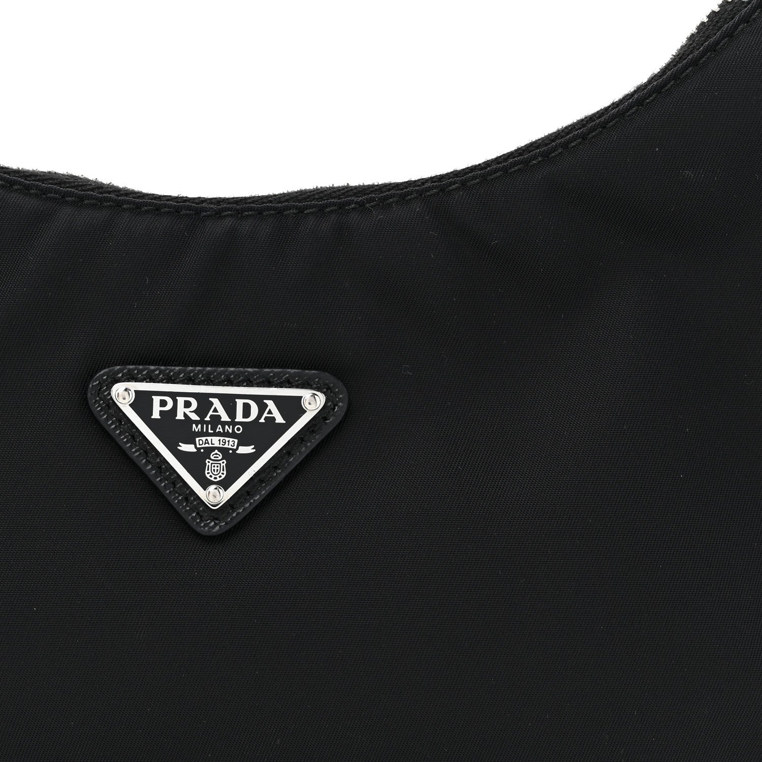 Prada Tessuto Nylon Saffiano Mini Re-Edition 2005 Bag Black 7 of 9