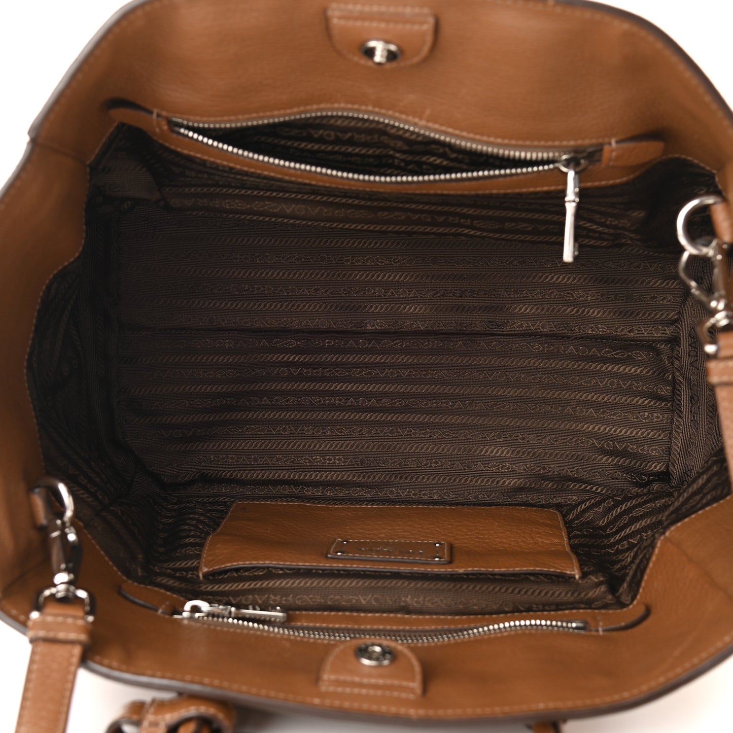 Vitello Daino Shopping Tote Cannella