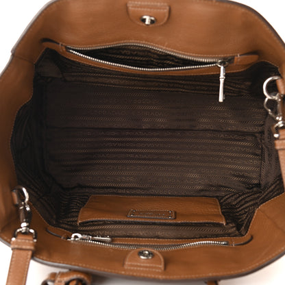 Prada Vitello Daino Shopping Tote Cannella 4 of 10