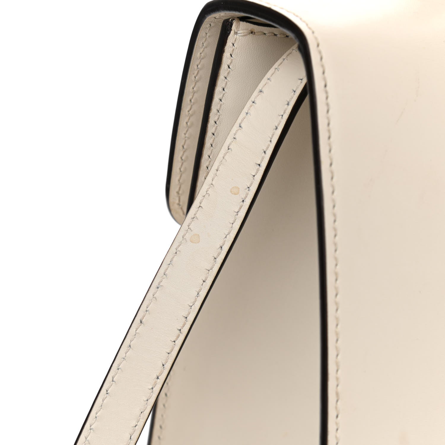 Gucci Calfskin Web Medium Sylvie Top Handle Bag White 12 of 15