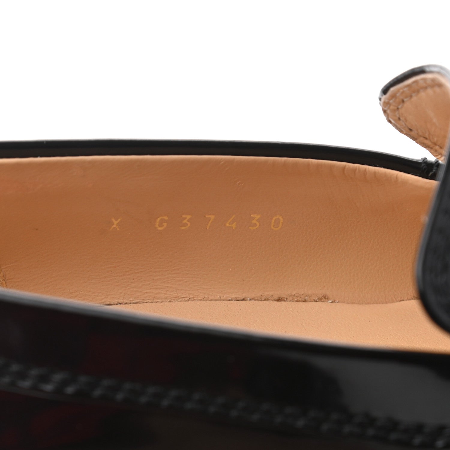 Chanel Shiny Calfskin Logo Loafers 38.5 Black 6 of 8