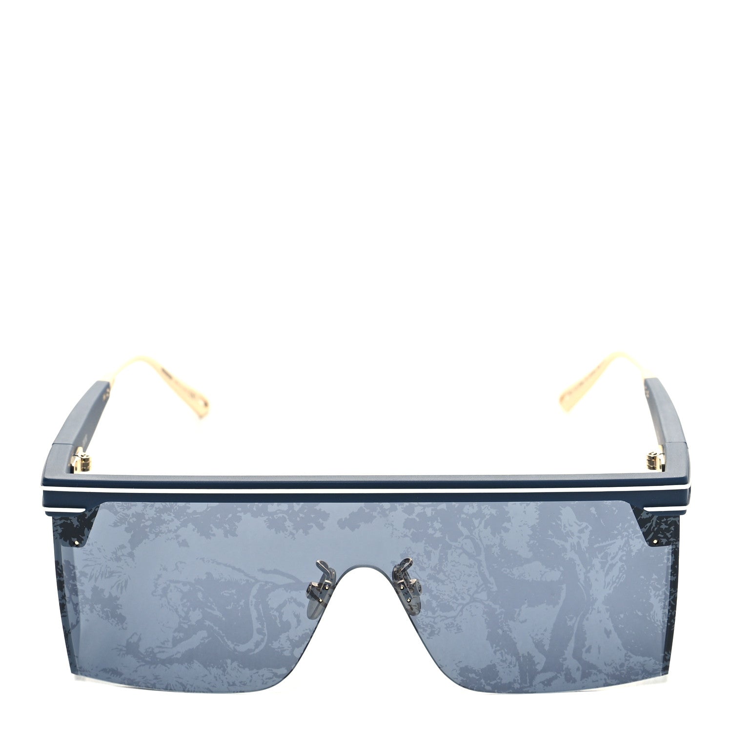 Christian Dior Geometric Diorclub M1U Mask Sunglasses Matte Blue 2 of 9