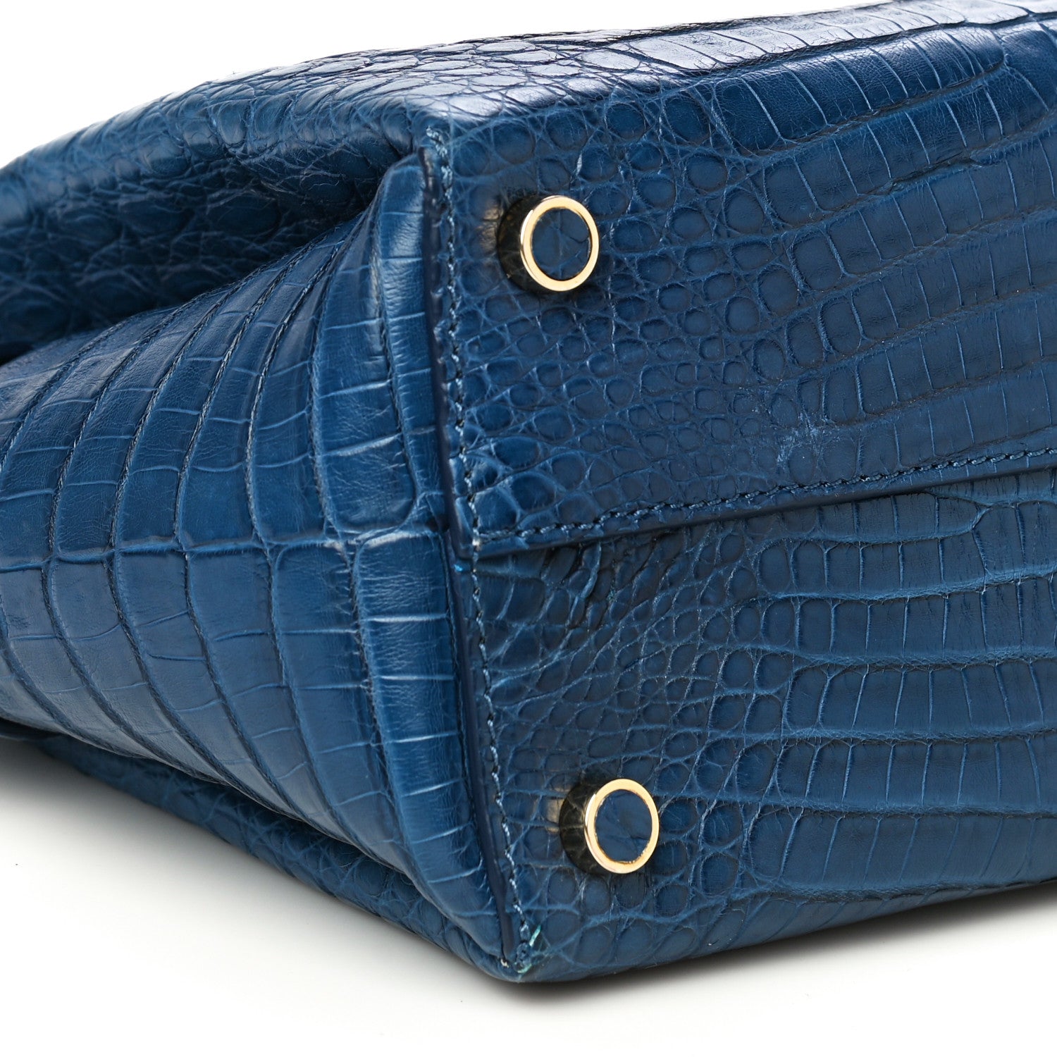 Nancy Gonzalez Crocodile Small Christie Satchel Blue 10 of 21