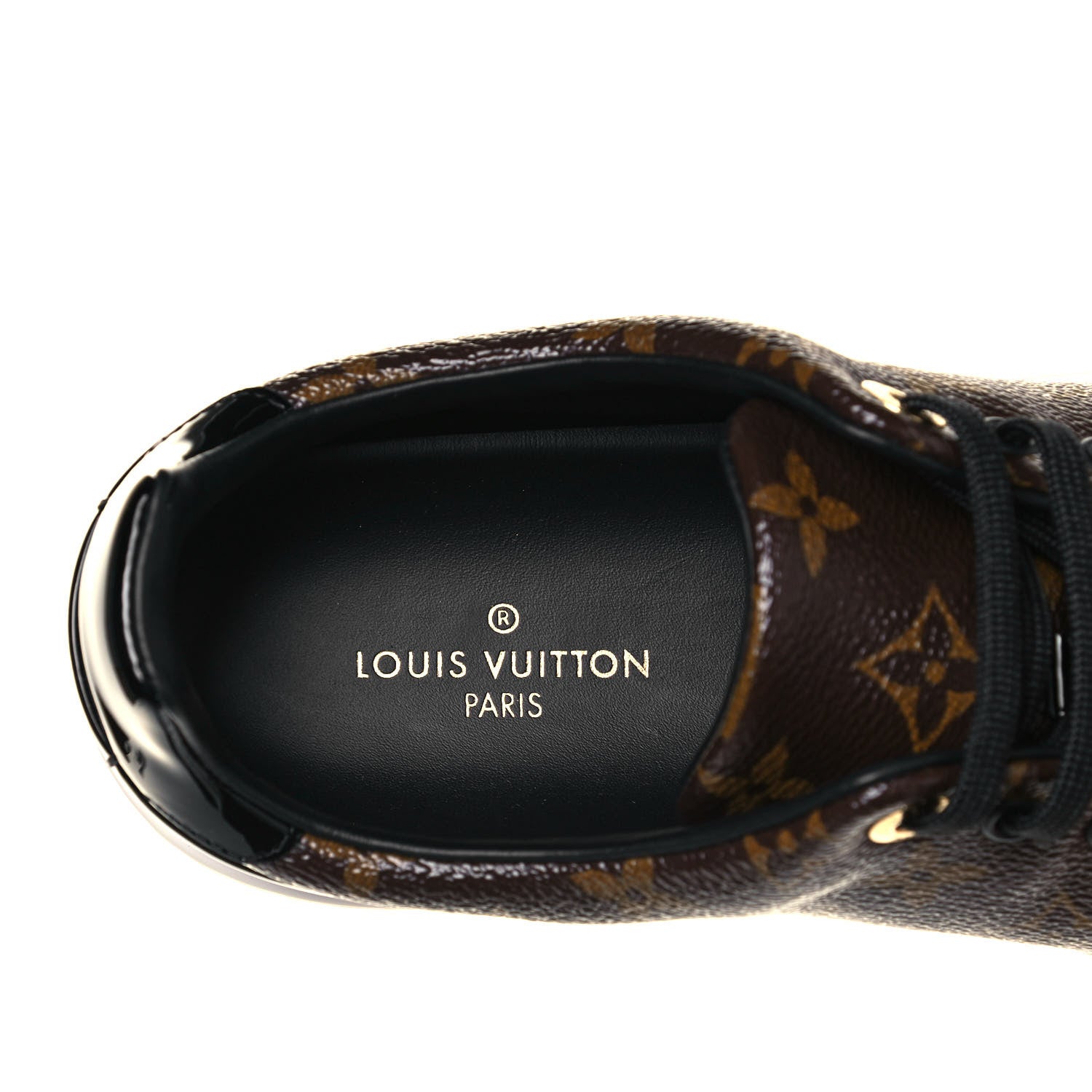 Louis Vuitton Patent Monogram Frontrow Sneakers 40 5 of 7