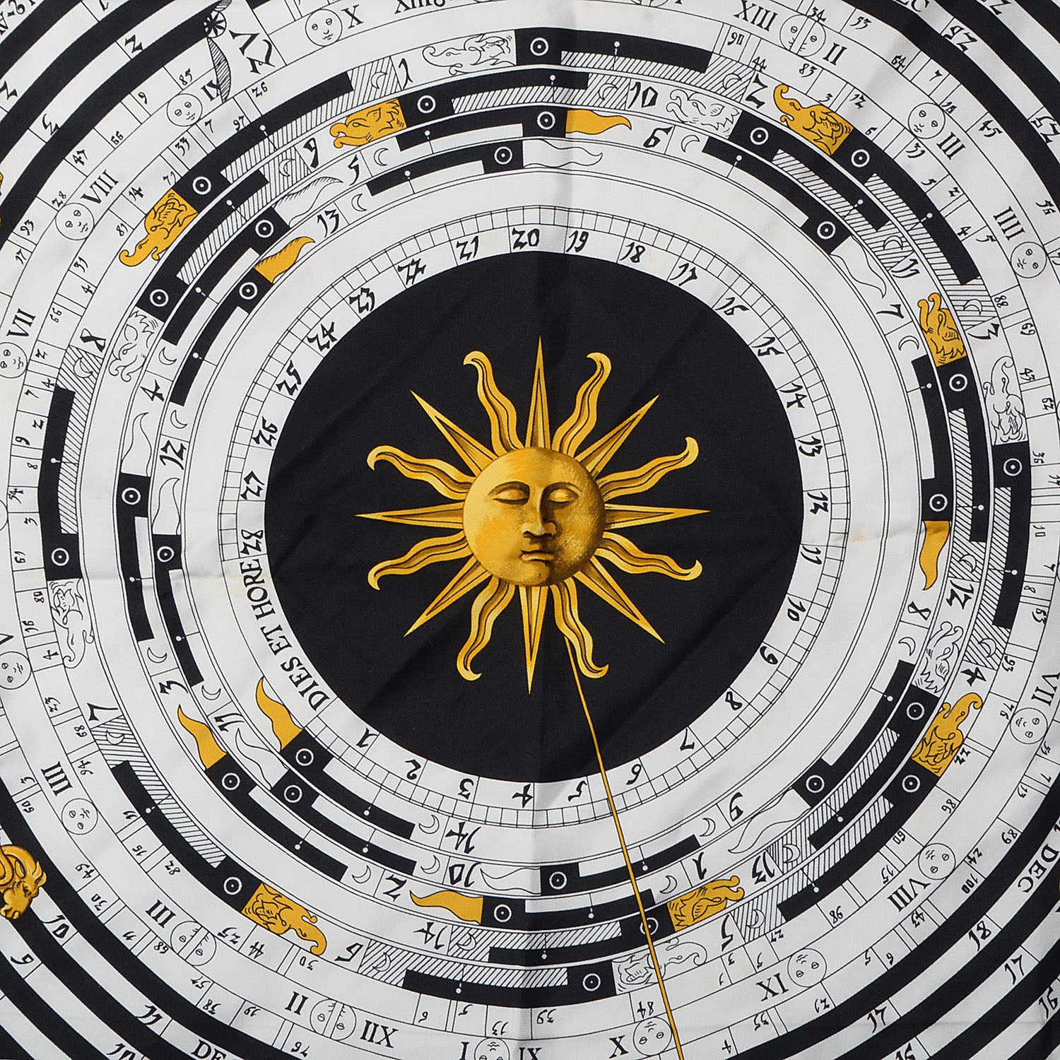 Hermes Silk Dies et Hore Scarf 90 1 of 6
