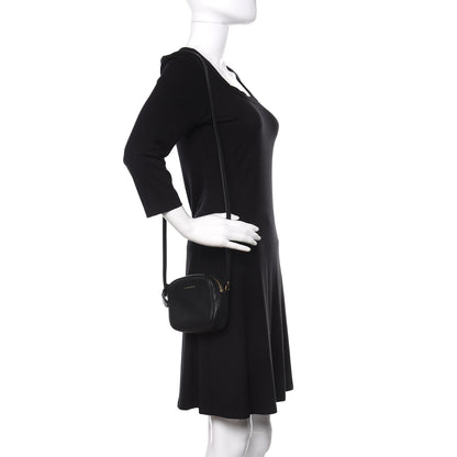 Alexander McQueen Textured Calfskin Mini Camera Bag Black 2 of 10