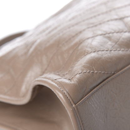 Saint Laurent Crinkled Calfskin Matelasse Monogram Niki Shoulder Bag Light Taupe 10 of 13