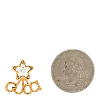 Gucci Crystal Star Logo Single Earring Gold 2 of 4