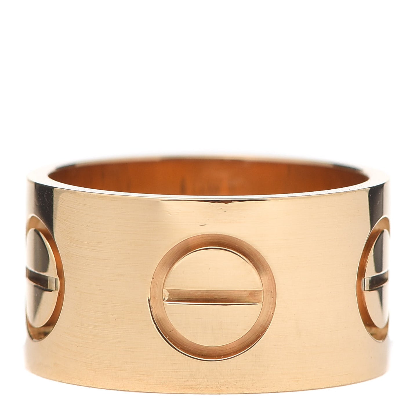 18K Yellow Gold 11mm LOVE Ring 56 7.5