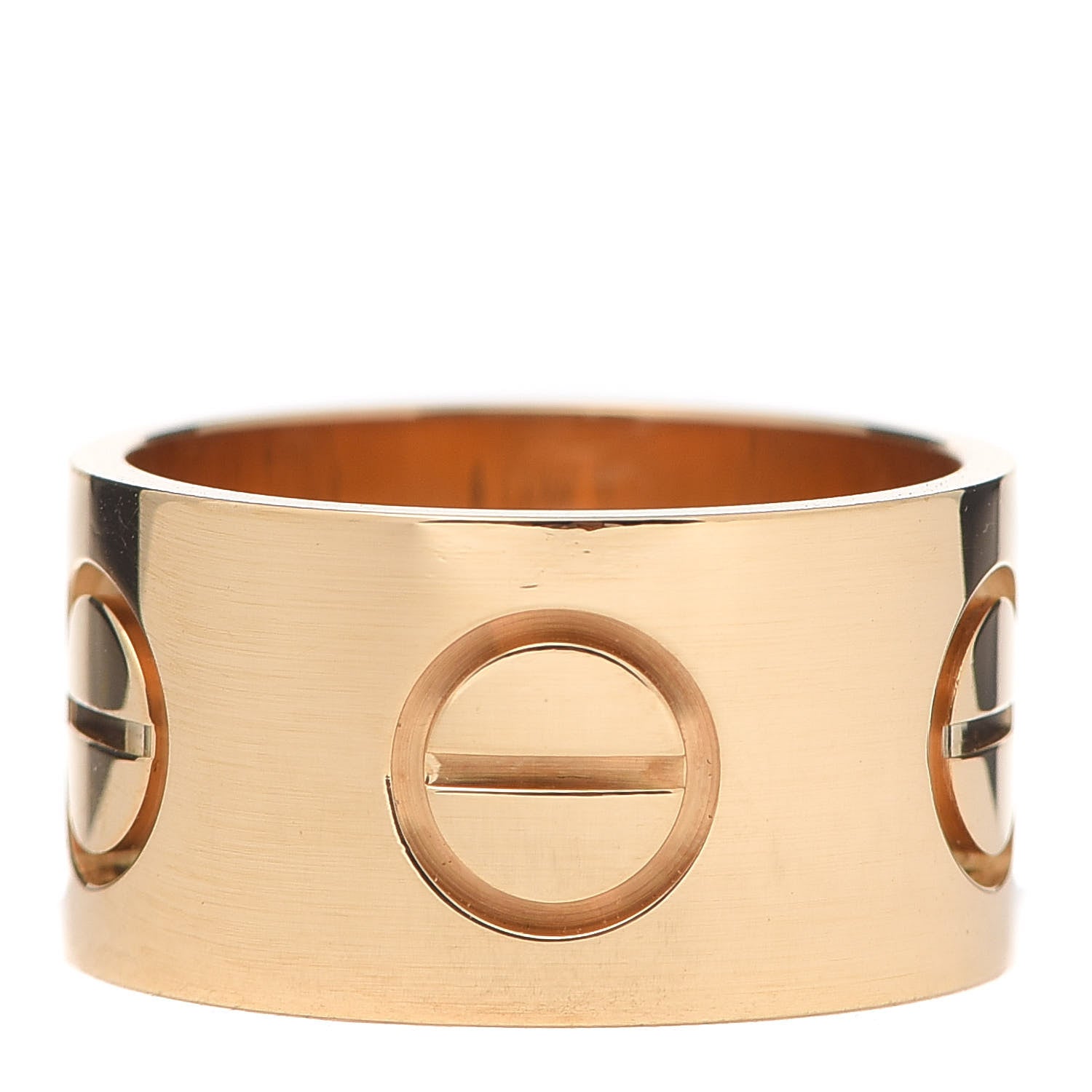 Cartier 18K Yellow Gold 11mm LOVE Ring 56 7.5 3 of 5