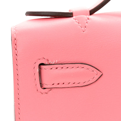 Hermes Swift Kelly Pochette Clutch Rose Azalee 11 of 14