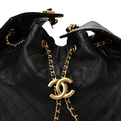 Chanel Caviar Quilted Medium Chanel 25 Handbag Black 9 of 11