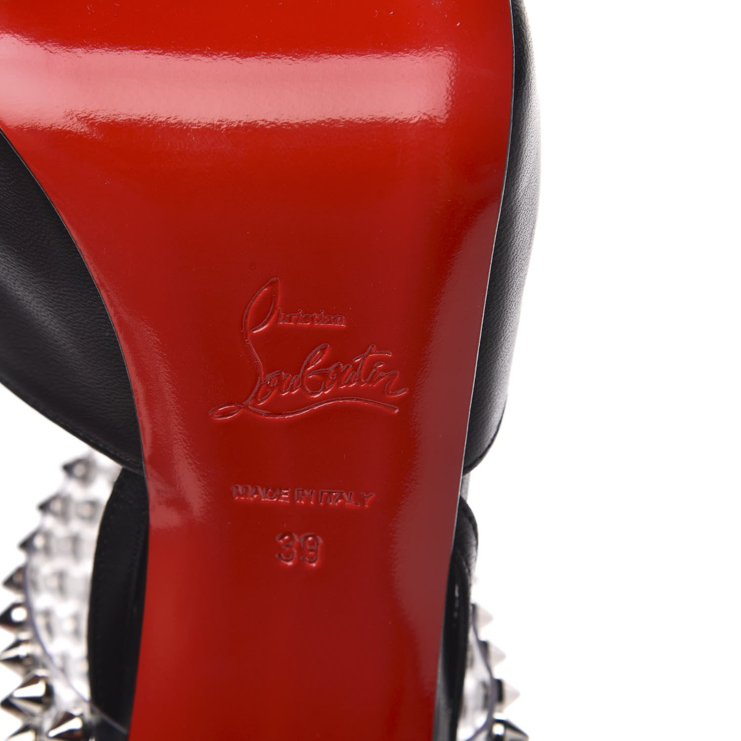 Christian Louboutin Nappa PVC Levitagirl 120 Sandals 39 Black 6 of 9