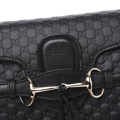 Gucci Microguccissima Mini Emily Shoulder Bag Black 9 of 11