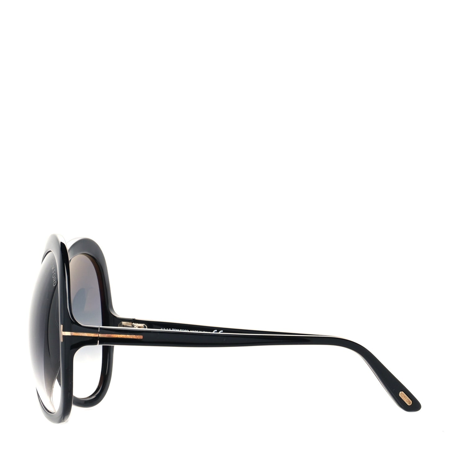 Acetate Rose Sunglasses TF765 Black