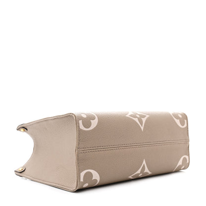 Louis Vuitton Empreinte Monogram Giant Onthego PM Tourterelle Creme 4 of 14