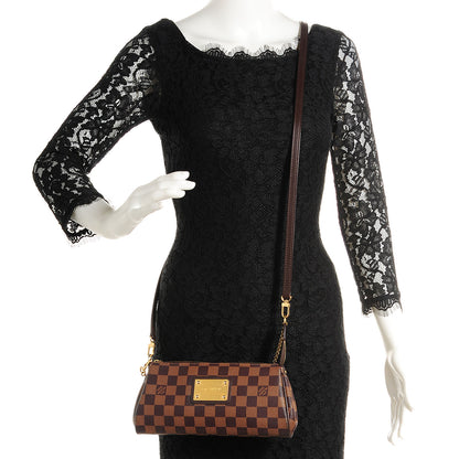 Louis Vuitton Damier Ebene Eva Clutch 2 of 7