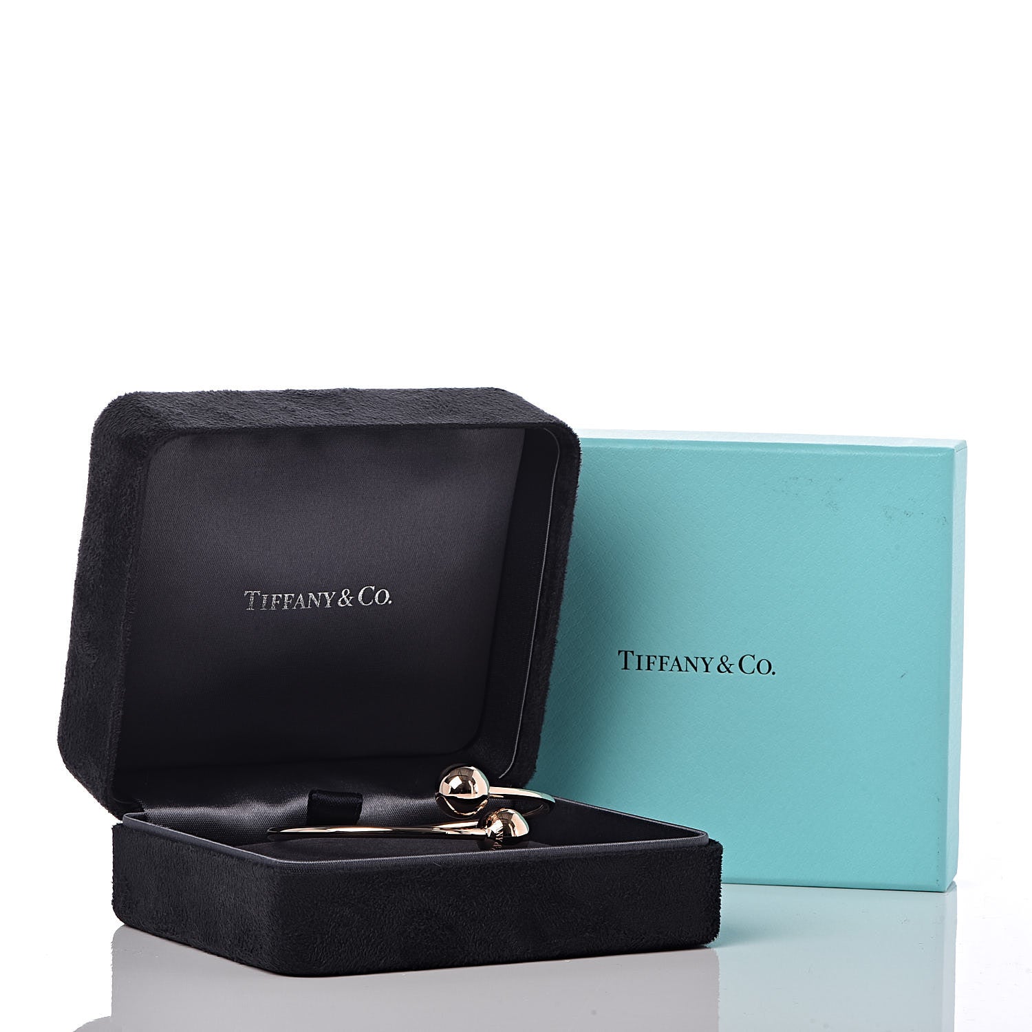Tiffany 18K Rose Gold 11mm HardWear Ball Bypass Bracelet 5 of 5