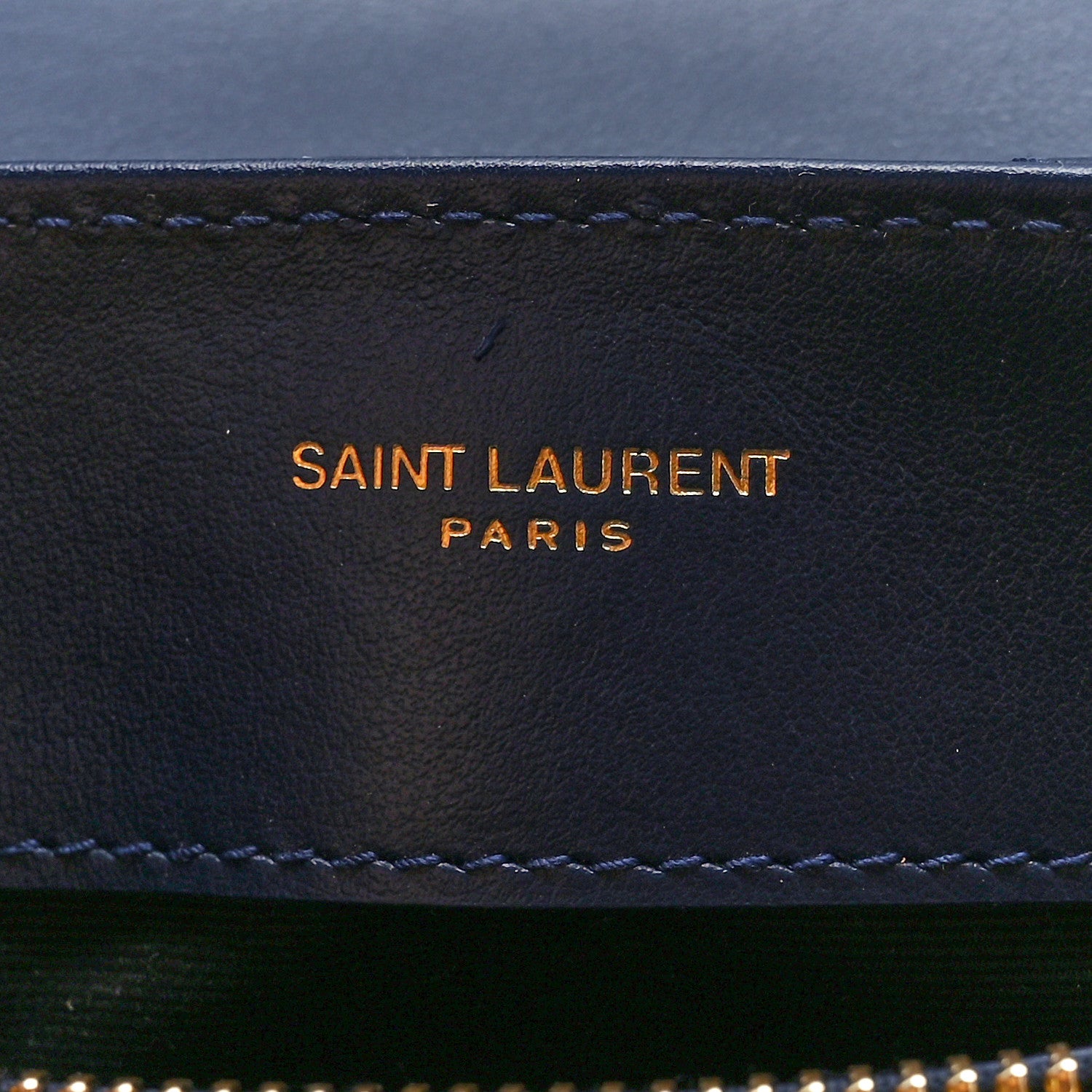 Saint Laurent Calfskin Y Quilted Monogram Small Loulou Chain Satchel Blue Charron 6 of 12