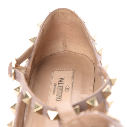 Valentino Garavani Nappa Rockstud Cage Ballerina Flats 34 Dark Mauve Poudre 13 of 14
