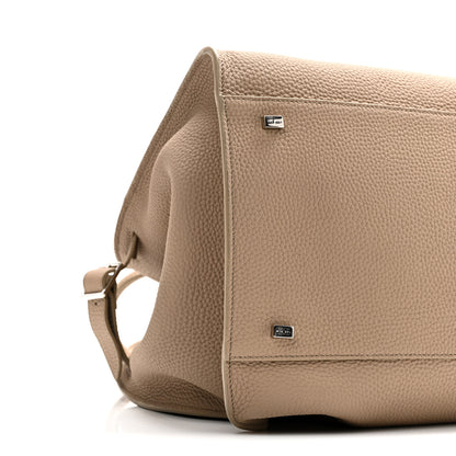The Row Matte Grained Calfskin Soft Margaux 15 Dark Taupe 9 of 10
