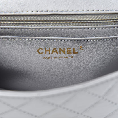 Chanel Aged Calfskin Quilted 2.55 Reissue Mini Flap Grey 7 of 10