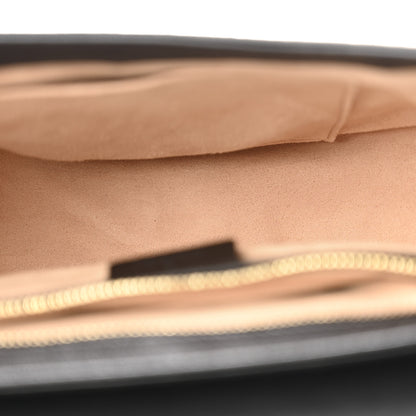 Gucci GG Supreme Monogram Calfskin Small Padlock Messenger Shoulder Bag Beige Black Cuir 5 of 13